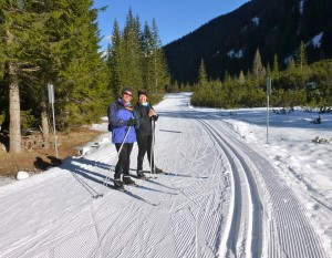 Cross Country Skiing in the Dolomites